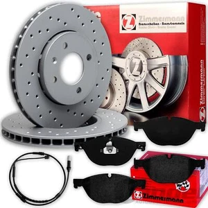 Zimmermann SPORT BREMSSCHEIBEN+ BELÄGE VORNE passend für BMW 5er F10 F11 6er F13 - Afbeelding 1 van 7