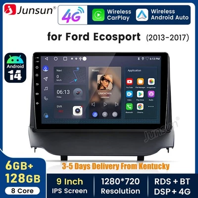 For Ford Ecosport 13-17 Car Stereo Radio GPS Navi 8Core Carplay 6+128G Android14 Foto 1 de 4