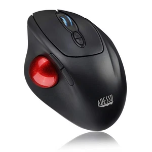 Adesso 2.4Ghz Wireless Programmable Ergonomic Trackball Mouse, with Detachable 1 - Picture 1 of 10