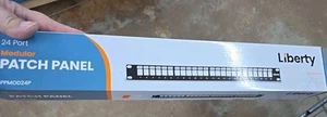 24 Port Leer Patch Panel - 1HE LPPMOD24P Liberty - Bild 1 von 4