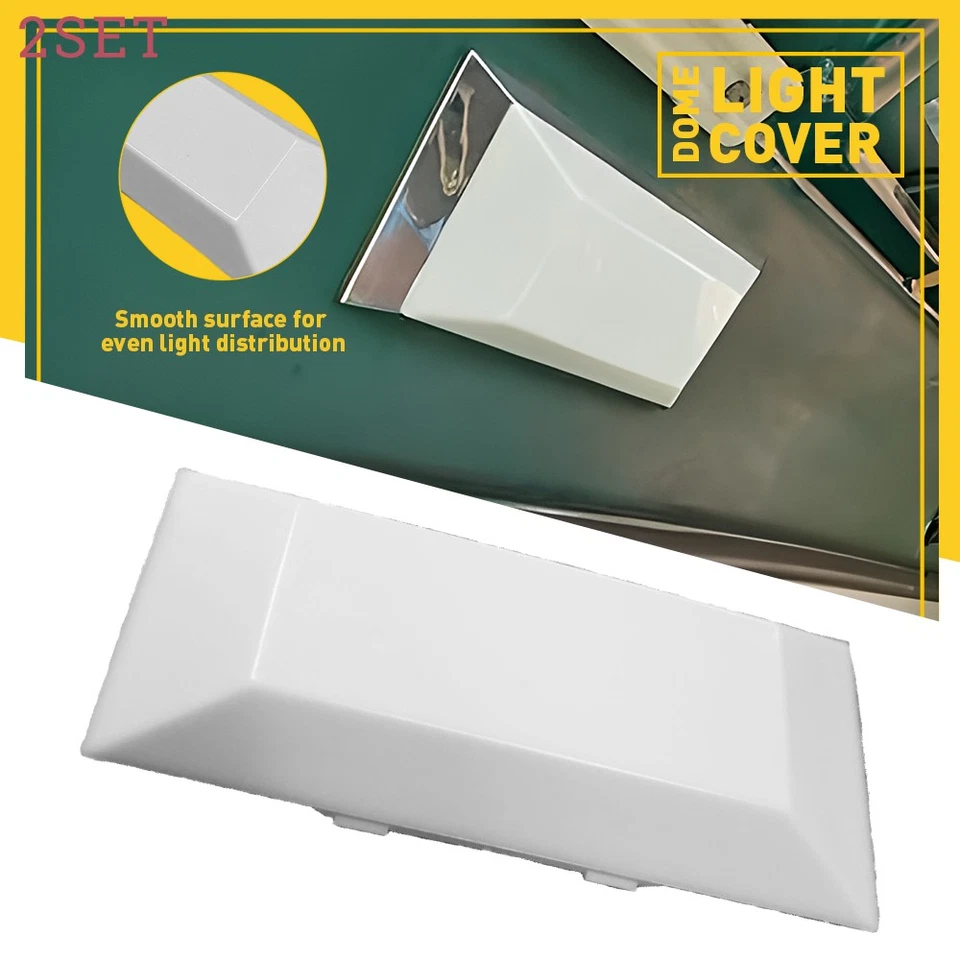 2set Dome Light Lens Cover For 1973 1979 73 Ford F100 F350 Truck + More NO MAP L - Image 1 of 4