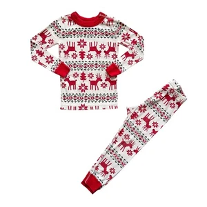 Pigiama lungo Hanna Andersson Dear Deer Holiday John taglia 4 - Foto 1 di 6