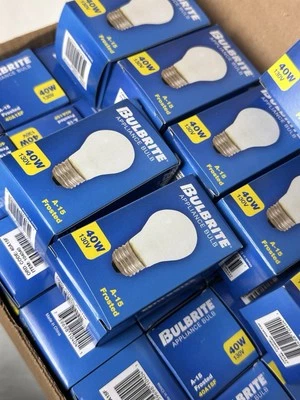 2Pack A15 Dimmable Appliance Light Bulb - 40W - 130V  Bulbrite 104040 FREE SHIP - Image 1 of 2