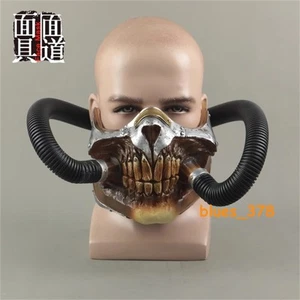 Mad Max Mask Helmet Costumes Cosplay Halloween Half Face Props Men Women New - Picture 1 of 17
