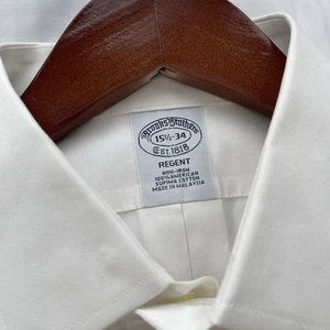 Brooks Brothers Regent Dress Shirt Mens 15.5-34 Non-Iron Supima Cotton NWT - Picture 1 of 7