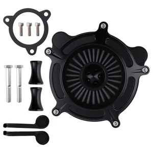 Motorcycle Air Filter Kit for Harley FXSBSE FXDLS 2013-2017 Black Intake System - Bild 1 von 17