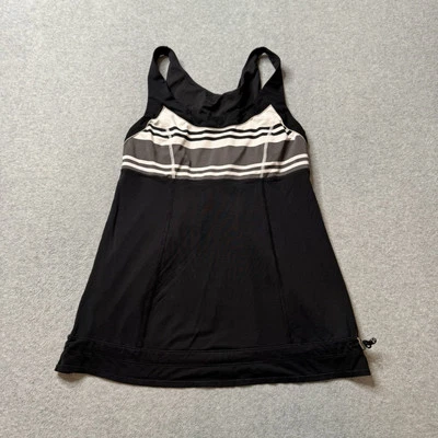 Lululemon Cool Racerback Tank Top Womens 8 Black Performance Athleisure Yoga - Image 1 of 4