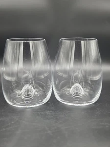 WATERFORD Elegance Stemless Wine Glass 16.5 floz, Set of 2 Ireland - Picture 1 of 4