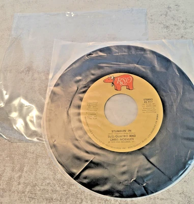 Suzi Quatro and Chris Norman Stumblin' In 7" 45 rpm vinyl record Foto 1 de 3