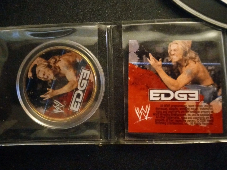 2006 TOPPS WWE WWF Rated R Superstar “EDGE” Coin 2 Of 24 Mint In Package - Image 1 of 2