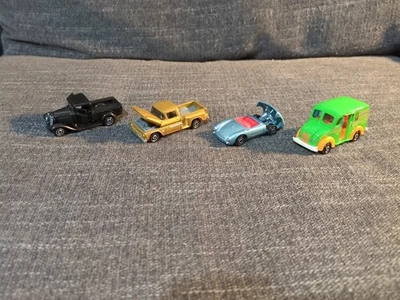 Matchbox Mixed Lot of 4 Moving Parts Cars, Free Shipping, Porsche, Ford, Chevy - Image 1 of 4