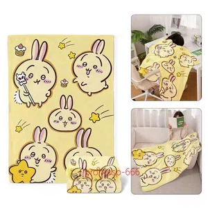 Chiikawa Usagi Nap Blanket Prints Handtuchdecke 100% Baumwolle Decke - Bild 1 von 6