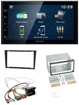 Kenwood 2DIN Bluetooth MP3 USB DAB Autoradio für Opel Corsa C Signum Vectra B ab - Bild 1 von 4