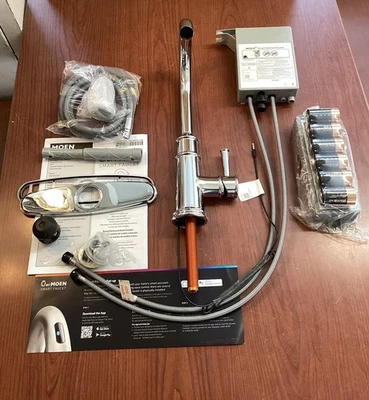 NUEVO Moen 7260EVC Belfield CONTROL DE VOZ INTELIGENTE Grifo de cocina desplegable Cromo B42 Foto 1 de 4