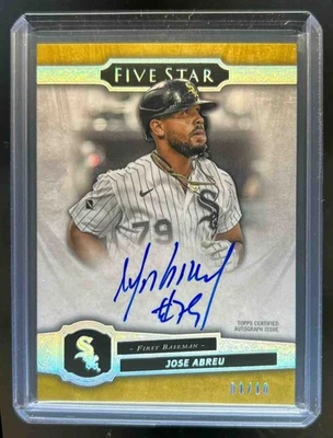 2021 Topps Five Star Jose Abreu Gold Auto #1/10 White Sox - Image 1 of 2