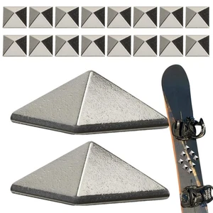 18 Stück neue Dakine Pyramid Studs Snowboard Stomp Pad Chrom Zinklegierung Anti - Bild 1 von 12