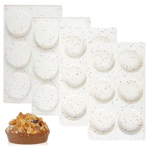 Muffin Top Pan, Silicone Egg Molds for Breakfast Sandwiches 3 Inch Round Egg ... - Picture 1 of 8