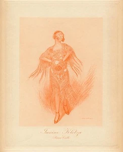 Gravure J. Lefeuvre c. 1920 - Danse Saut Passa Calle Danseuse J. Klotza - 15 - Picture 1 of 1