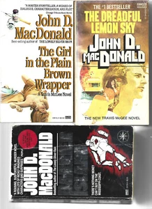 John D. MacDonald 3 PB Lot Girl In the Plain Brown Wrapper Barrier Island - Picture 1 of 1