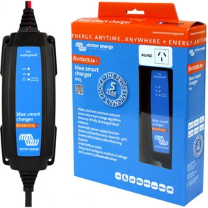 Victron Blue Smart IP65 SLA/LiFePO4 Charger Maintainer Auto Voltage 6V/12V 1.1A - Picture 1 of 2
