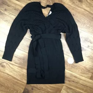 Davi And Dani Women Sz S Black Sweater Dress - Picture 1 of 8