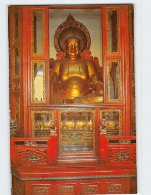 Postcard Mitreya Bodhisattva Shanghai Jade Buddha Temple China - Image 1 of 2