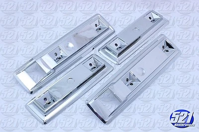 Fits Mopar Front Rear Armrest Bases Chrome Set 66-70 B-Body RoadRunner SuperBee - Image 1 of 4