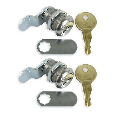 Leisure CW 2 Pack 5/8  RV Compartment Door Cam Lock Latch With CH751 Key • 13.99$