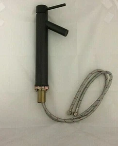 Grifo de baño de lavabo de un solo orificio negro - Imagen 1 de 1