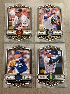 Upper Deck 2009 baseball cards lot (4) Ramirez , Berkman , Greinke , Ichiro - Image 1 of 2