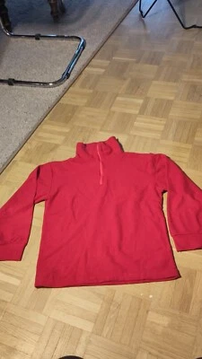 Polaire rouge - 10 ans - Made in France - Photo 1/4