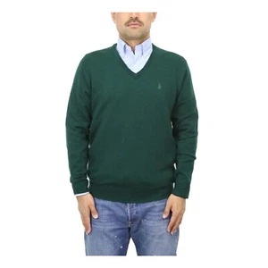 *DEFECTO MENOR* Suéter Polo Ralph Lauren Lana Merino Cuello en V - Verde - Talla: XXL - Imagen 1 de 5