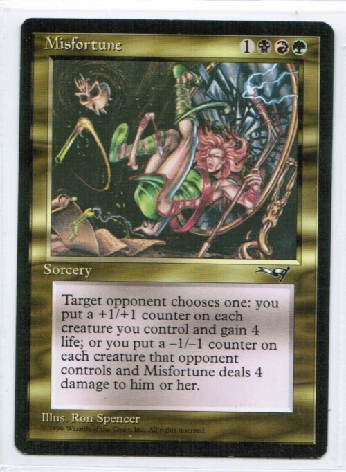 MAGIC the GATHERING---"Misfortune"-ALLIANCES (MTG-94-7) - Image 1 of 1