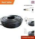 100Ft 4Awg*2C Black Landscape Lighting Wire - Heavy-Duty Waterproof - Direct