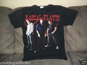 RASCAL FLATTS TOUR 2010 COUNTRY MUSIC CONCERT BLACK T-SHIRT SIZE MEDIUM (38-40) - Picture 1 of 4