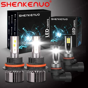 For Ford Ranger 2003-2008 9007 LED Headlight Bulbs+9006 Fog Lights Combo 4pcs - Picture 1 of 16