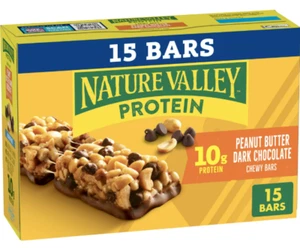 Nature Valley Chewy Granola Bars, Protein, Peanut Butter Dark Chocolate, 15 bars - Picture 1 of 6
