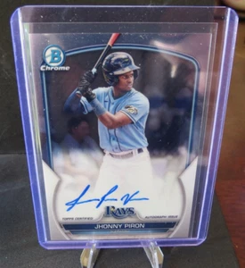 2023 Bowman Chrome Prospect Auto Jhonny Piron #CPA-JPN Tampa Bay Rays RC - Picture 1 of 2