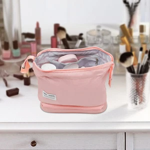 Pink Storage Bag for Women Large Capacity Travel Cosmetic Waterproof Makeup Bag - Picture 1 of 22