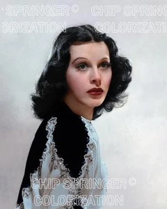HEDY LAMARR WEARING A BEADED DRESS (#2) BEAUTIFUL COLOR PHOTO BY CHIP SPRINGER - Picture 1 of 1