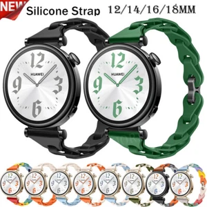 12 | 14 | 16 | 18 mm Silikon Uhrenarmband Ersatz Smartwatch Universell Armband - Bild 1 von 52