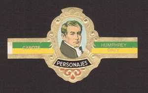 Humphrey Davy Scarce Inventor Scientist Cigar Band from Europe - Picture 1 of 1