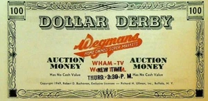 Wegmans Super Markets 1949 Dollar Derby Bill 100 Rochester NY - Picture 1 of 2