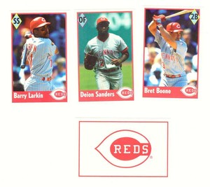 1995 Panini Stickers CINCINNATI REDS Team Set