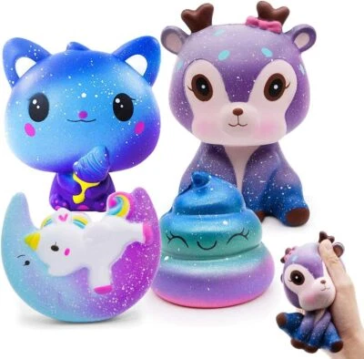 4 Stk Jumbo Langsam Squishy Squeeze Squishies Steigende Duftenden Cute Weich - Bild 1 von 4