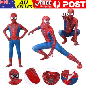 Adult Spiderman Cosplay Suit Raimi Spider-man Jumpsuit Costume Party Fancy Dress - Picture 1 of 16