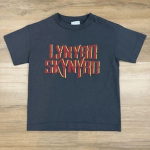 Y2K Lynyrd Skynyrd Size Youth S Graphic Band Tee Shirt Gray Southern Rock - Picture 1 of 4