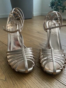 Décolleté scarpe donna Rosa Oro cinturino Taglia 39 Primadonna - Foto 1 di 7