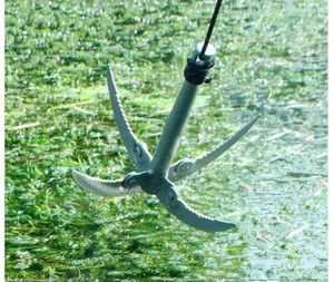 Kleinboot Anker Floß Kanu Notfallverlagerung Greifhaken klappbar tragbar - Bild 1 von 8