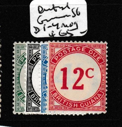British Guiana Postage Due SG D1-4 MOG (3ghj) - Image 1 of 1